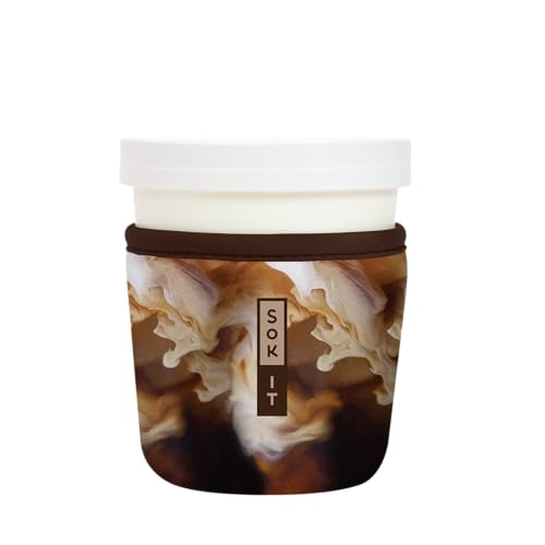IceCreamSok Insulated Neoprene Cover (Coffee on Coffee / Fits Tapered Pints)