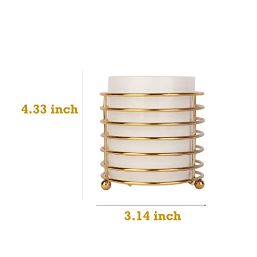 Spoon holder for Kitchen Countertop (S / White Gold)