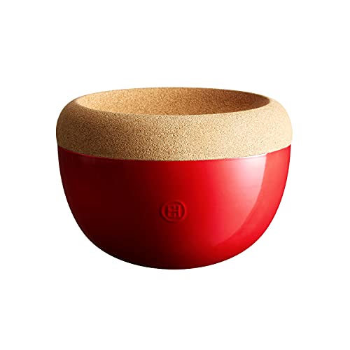 Deep Food Storage Bowl (Burgundy / 10.6" Dia)