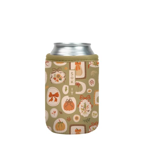 CanSok Sleeve for Beer & Soda Insulated Neoprene Cover (The Pumpkin Gallery / 12oz Can Sleeve)