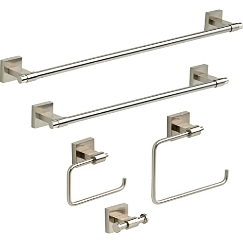 Maxted (1-Pack) 24" Towel Rack for Bathroom, Satin Nickel Towel Bar for Bathroom Wall Towel Holder Rod Wall Mounted Bathroom Accessories MAX24-SN (24 inch / Satin Nickel)