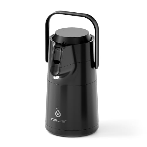Thermal Coffee Carafe 68oz (Elegant Black / 74.4 Ounces)