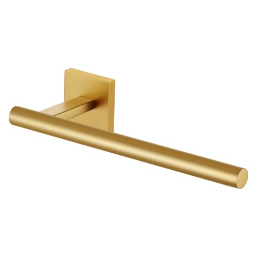 Bathroom Towel Bar Gold Hand Towel Holders Wall Mount Toilet Kitchen Cabinet Paper Holder Stainless Steel Bath Accessories (Gold / 1 Pack)