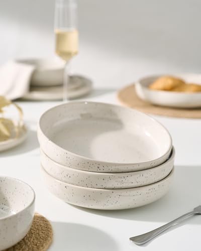 Meteor 33 oz Pasta Bowls Set of 6 (Creamy White / Set of 6)