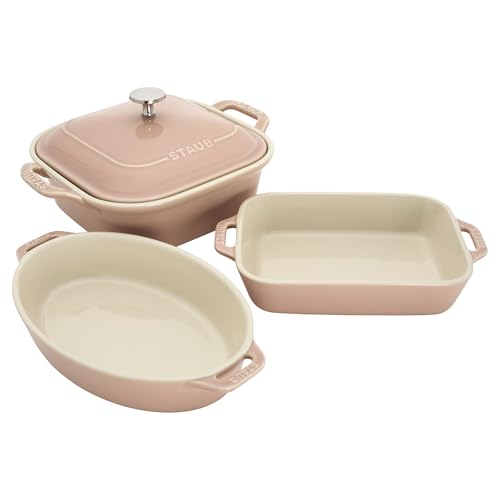 Ceramic 4 pc Baking Pans Set