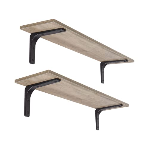 Long Wall Shelves (Greige / 31.5 Inch)
