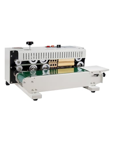 Continuous Bag Band Sealing Machine FR900K Band Sealer Machine with Digital Temperature Control Horizontal Bag Sealer for 0.02