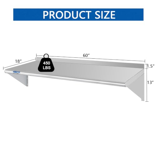 HARDURA Stainless Steel Shelf 18" x 60" (18" x 60")