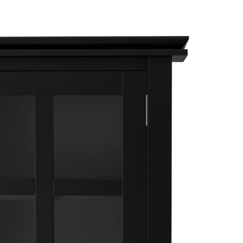 Artisan 38" Wide Solid Wood Storage Cabinet in Black (Black / 38 inch)