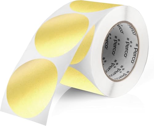 Metallic Gold Round Circle Dot Sticker 3 (Metallic Gold / 3 Inch)