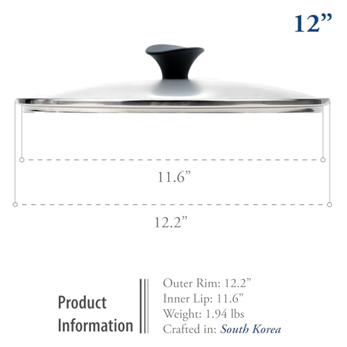 12 Inch Tempered Glass Lid (12 inch)