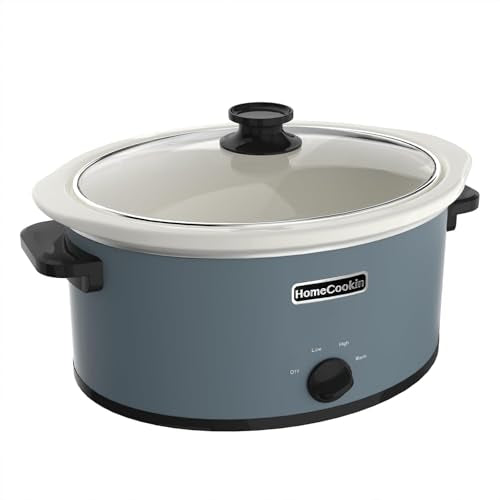 8 Quart Slow Cooker Oval Manual Pot Food Warmer with 3 Cooking Settings