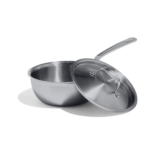 Cookware 2 Quart Stainless Steel Saucier Pan (2 QT)