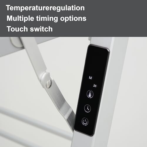 Heated Clothes Drying Rack Foldable Timer Shoes Socks