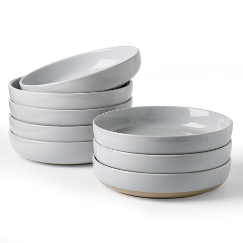 Milkyway 33 oz Pasta Bowls Set of 8 (Light Gray / Set of 8)