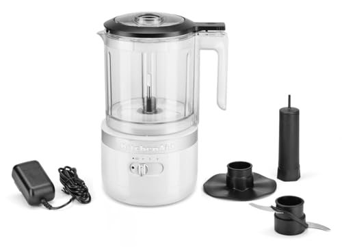 5 Cup Food Chopper Cordless KFCB519WH (White / 5 Cup / Cordless 5 Cup)