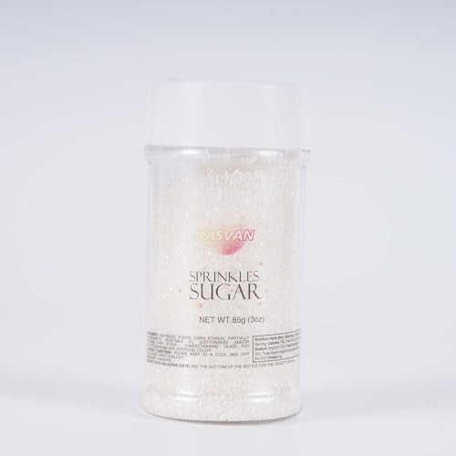 White Sanding Sugar Sprinkles (3.2 Ounce)