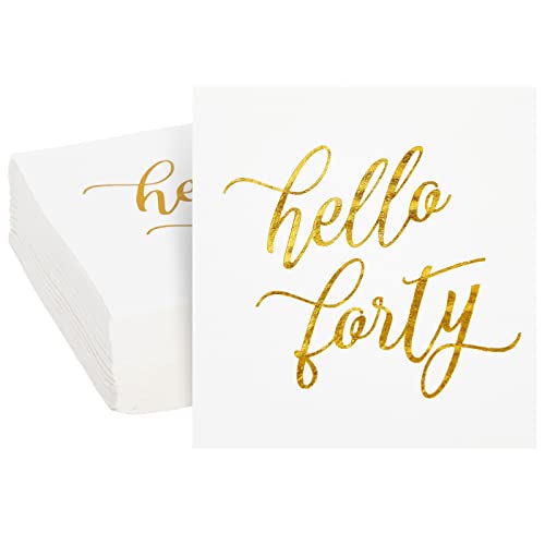 40th Birthday Napkins (50 Pack)
