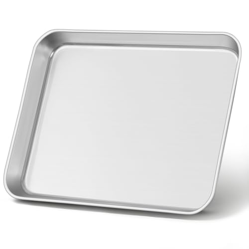 Non Toxic 10x8IN Small Stainless Steel Baking Sheet Pans (10x8IN)
