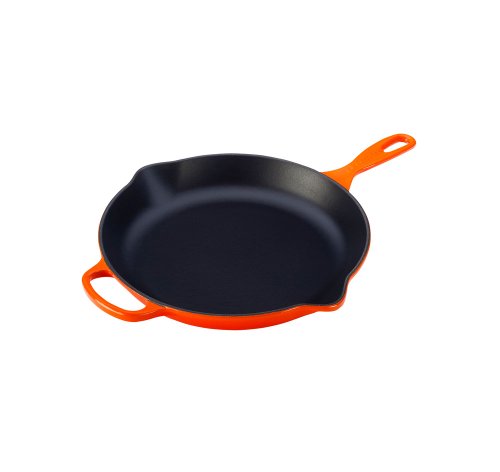 Enameled Cast Iron Signature Round Skillet (11.75" / Flame)