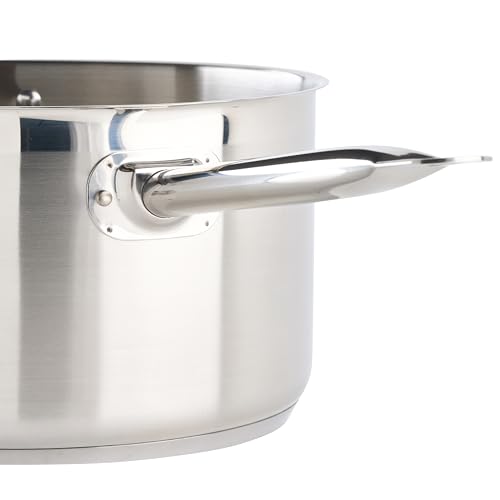 10 qt Stainless Steel Sauce pan with Cover (10 Quarts)