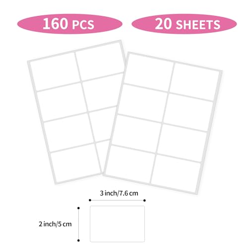 Name Tag Stickers (White / 2 x 3 inch)