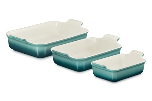 Stoneware Heritage Rectangular Baking Dish (3-Piece Dish Set / Riviera)