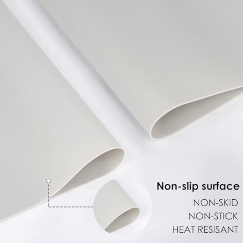 Extra Large Silicone Table Mat (06-light Gray / 27.6"L x 15.7"W)