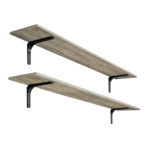 Long Wall Shelves (Grey Wash / 55.1 Inch)
