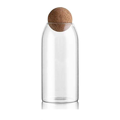 1200ML 40Oz Glass Storage Container with Ball Cork (1200 ml/40 oz)