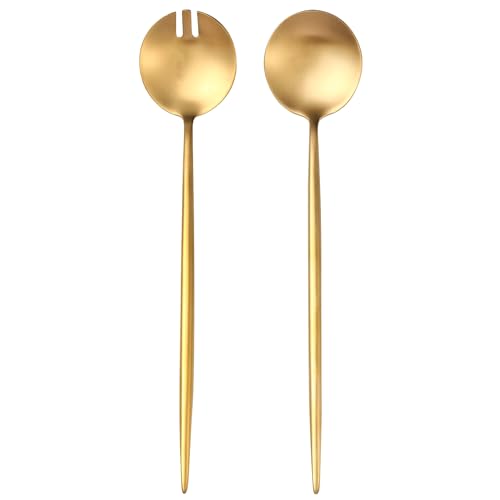 Gold Salad Serving Utensils (Gold)