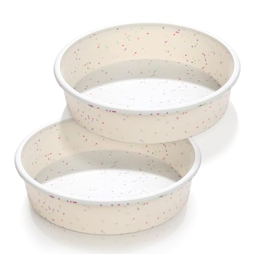 8 Inch Silicone Round Cake Pans (2 Count)