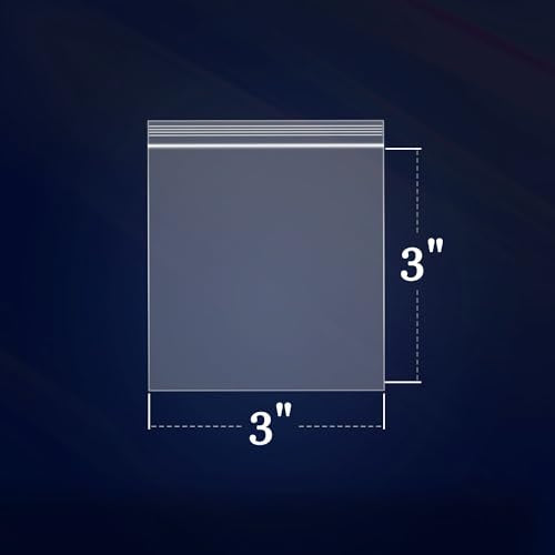 1000 Count 3" x 3" Small Plastic Bags