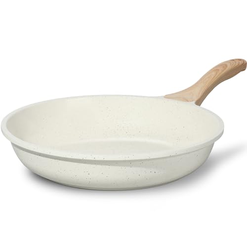 Nonstick Ceramic Frying Pan Skillet (11" / White)