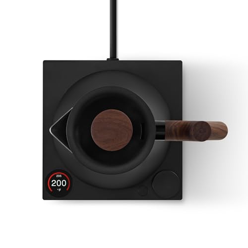 Corvo EKG Pro Small Electric Tea Kettle for Coffee (Matte Black with Walnut Handle / Corvo EKG Pro)