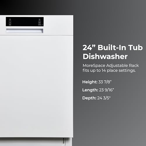 24" Built In Dishwasher (White)