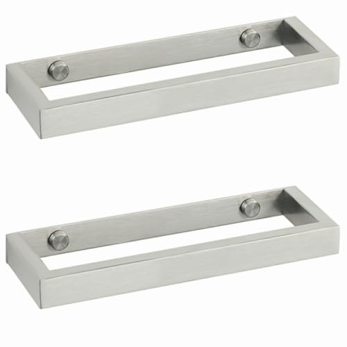 8'' Hand Towel Holder Towel Bar Wall Mount (Brushed Nickel / 8-Inch (2 Pack))