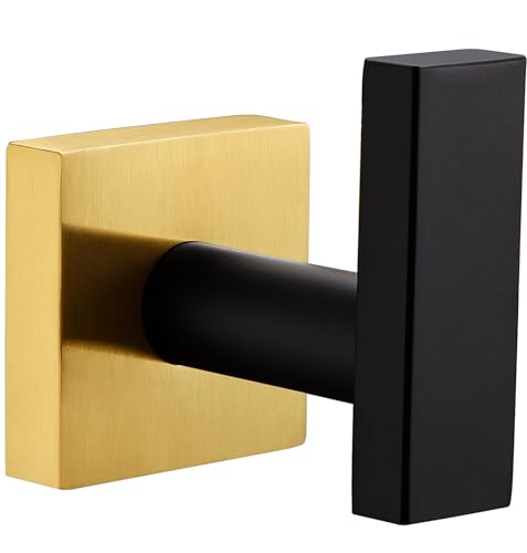 Towel Hook Black and Gold (Black & Gold)