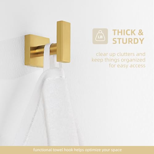 Brushed Dark Gold Towel Hook for Bathroom (Brushed Dark Gold)