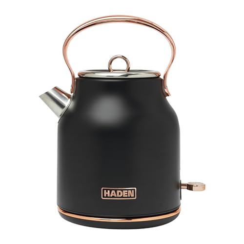 Heritage 1.7 Liter Stainless Steel Electric Kettle (Black & Copper)