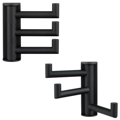 Bathroom Towel Hook Matte Black (2 Pack / Matte Black)