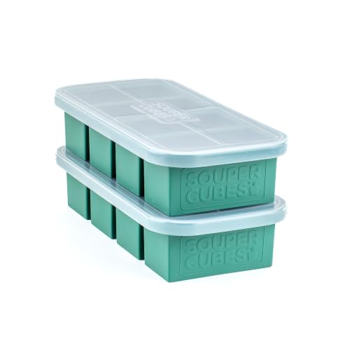 1 Cup Silicone Freezer Molds with Lids (Kale / 2-Pack)