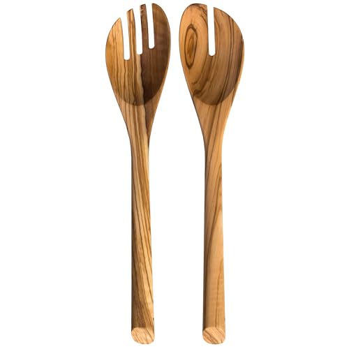 Rock & Branch Olive Wood Salad Serving Utensils