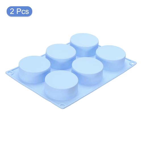 2pcs Silicone Muffins Pan (Blue)