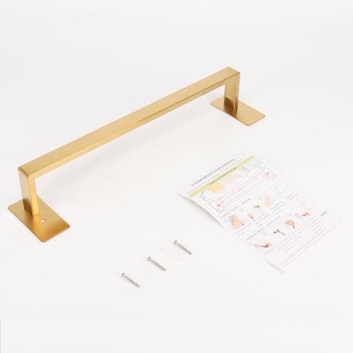 Bathroom Towel Bar Self Adhesive (Gold / 16 IN)