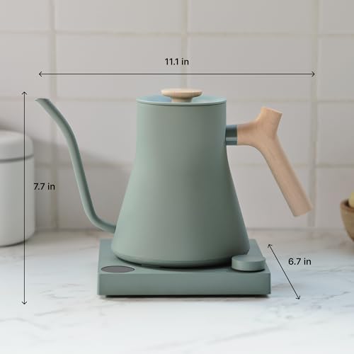Stagg EKG Pro Gooseneck Electric Kettle (Smoke Green with Maple Wood Handle / EKG Pro)