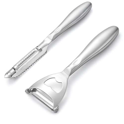 Potato Peelers Set Stainless Steel Peeler (Silver)