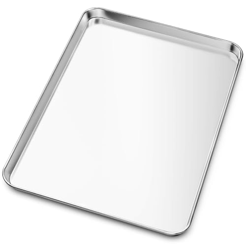 Baking Sheet Yododo Stainless Steel Baking Pans Tray Cookie Sheet Toaster Oven Tray Pan Cookie Pan
