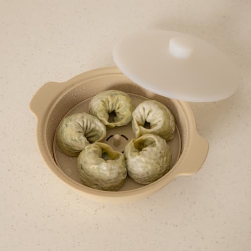 Microwave Silicone Steamer for Baby Food (Terracotta Rose / 29oz (850ml))