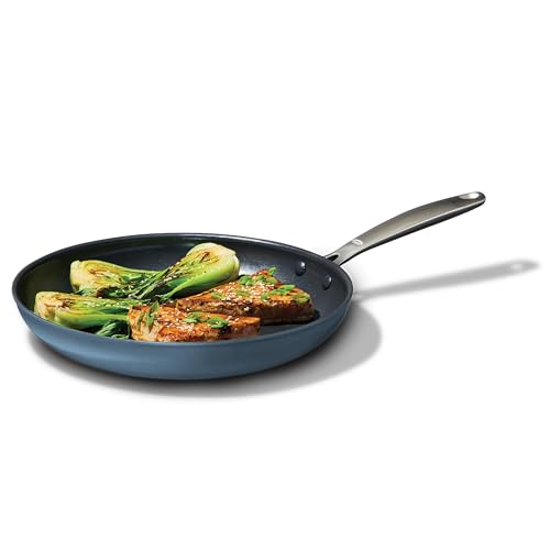 Enhanced 12” Nonstick Frying Pan Skillet (12" Frying Pan Skillet / Storm Blue)
